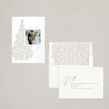 "Whimsical Tree" - Letterpress Holiday Cards in Mist by Randi Cirelli - Assembled