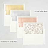 "Etched joy" - Letterpress Holiday Cards in Glow by Leia Matt - Envelope Liner Options