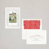"Christmas Magic" - Letterpress Holiday Cards in Cobblestone by Amy Payne - Assembled
