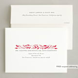 "Christmas Border" - Letterpress Holiday Cards in Santa by Ashlee Townsend - FREE Recipient Addressing