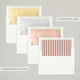 "Joyful Greens" - Letterpress Holiday Cards in Sage by Angela Garrick - Envelope Liner Options
