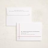 "Simple Plaid" - Letterpress Holiday Cards in Holly Berry by Orasie - FREE Recipient Addressing