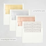 "Foliage Vine" - Letterpress Holiday Cards in Snow by Jennifer Holbrook - Envelope Liner Options