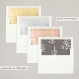 "Alpine" - Letterpress Holiday Cards in Alpine by Rebecca Durflinger - Envelope Liner Options