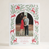"Winter Woodland" - Letterpress Holiday Cards in Holly by Elly - Front