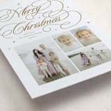 "Starry Christmas" - Letterpress Holiday Cards in Golden by Blustery August - Detail