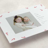 "Candy Cane Toss" - Letterpress Holiday Cards in Candy Cane by Meggy Masters - Detail