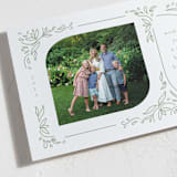 "Dainty Retro Botanicals" - Letterpress Holiday Cards in Sage by Katie Zimpel - Detail