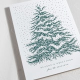 "O Tannenbaum" - Letterpress Holiday Cards in Pine by Paula Pecevich - Detail