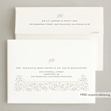 "frame of leaves" - Letterpress Holiday Cards in Cookie Dough by Patricia R. Santos - FREE Recipient Addressing