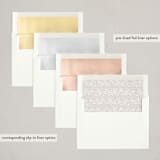 "frame of leaves" - Letterpress Holiday Cards in Cookie Dough by Patricia R. Santos - Envelope Liner Options