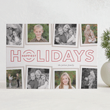 "Outlined" - Letterpress Holiday Cards in Candy Apple by Jennifer Postorino - Front