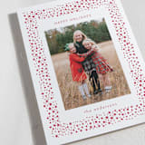 "spotted wishes" - Letterpress Holiday Cards in Candy Cane by Jelena Vuletic - Detail