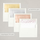 "spotted wishes" - Letterpress Holiday Cards in Candy Cane by Jelena Vuletic - Envelope Liner Options