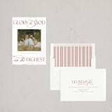 "In the Highest" - Letterpress Holiday Cards in Cinnamon by Heather Cairl - Assembled