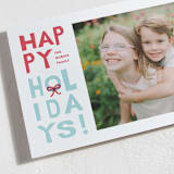 "Whimsy Letters" - Letterpress Holiday Cards in Cherry by lena barakat - Detail