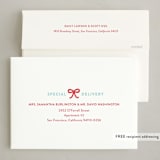 "Whimsy Letters" - Letterpress Holiday Cards in Cherry by lena barakat - FREE Recipient Addressing