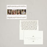 "Festive Border" - Letterpress Holiday Cards in Truffle by Susan Moyal - Assembled