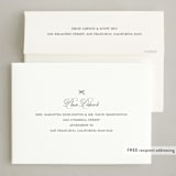 "Elegant Bow Holiday" - Letterpress Holiday Cards in Charcoal by Chelsea Petaja - FREE Recipient Addressing