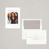"Stars" - Letterpress Holiday Cards in Starlight by Elly - Assembled