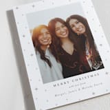 "Stars" - Letterpress Holiday Cards in Starlight by Elly - Detail