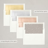 "Stars" - Letterpress Holiday Cards in Starlight by Elly - Envelope Liner Options