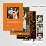 "Trick or Treat Raven" - Halloween Cards in Pumpkin by Alex Elko Design - Back of Card Options