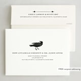 "Trick or Treat Raven" - Halloween Cards in Pumpkin by Alex Elko Design - FREE Recipient Addressing