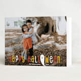 "Halloween Ghost" - Halloween Cards in Candy Corn by Shirley Lin Schneider - Folded Card