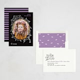 "Spooky Frame" - Halloween Cards in Sugar Plum by Creo Study - Assembled
