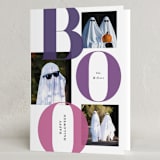 "Bold Boo" - Halloween Cards in Plum by Itsy Belle Studio - Folded Card