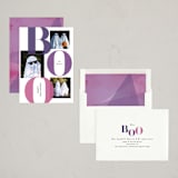 "Bold Boo" - Halloween Cards in Plum by Itsy Belle Studio - Assembled