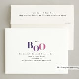 "Bold Boo" - Halloween Cards in Plum by Itsy Belle Studio - FREE Recipient Addressing