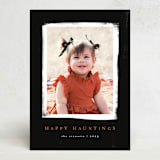 "happy hauntings" - Halloween Cards in Noir by Angela Garrick - Front