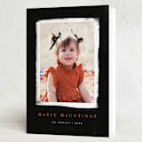 "happy hauntings" - Halloween Cards in Noir by Angela Garrick - Folded Card