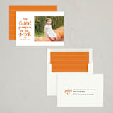 "Cutest Pumpkin" - Halloween Cards in Pumpkin by Little Print Design - Assembled