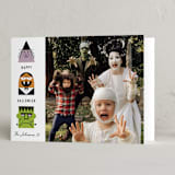 "Halloween Monsters" - Halloween Cards in Lavender by Becky Nimoy - Folded Card