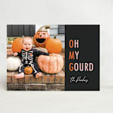 "Oh My Gourd" - Halloween Cards in Pumpkin by Dawn Pope - Front