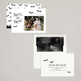 "Trick-or-Treat" - Halloween Cards in Onyx by Hooray Creative - Assembled