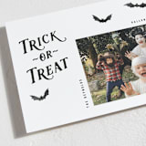 "Trick-or-Treat" - Halloween Cards in Onyx by Hooray Creative - Detail