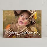 "Spooky Script" - Halloween Cards in Ghostly white by Hooray Creative - Front