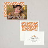 "Spooky Script" - Halloween Cards in Ghostly white by Hooray Creative - Assembled