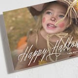 "Spooky Script" - Halloween Cards in Ghostly white by Hooray Creative - Detail