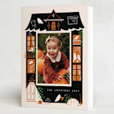 "Ghost House" - Halloween Cards in Pumpkin by Grae - Folded Card