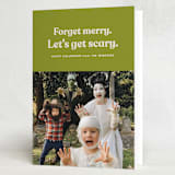 "Get scary" - Halloween Cards in Slime by Lea Delaveris - Folded Card