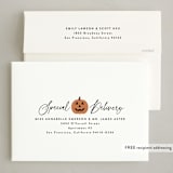 "Our New Boo" - Halloween Cards in Pumpkin by Hooray Creative - FREE Recipient Addressing