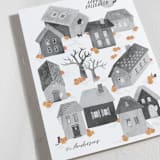 "Pumpkin Village" - Halloween Cards in Soot by Dani Lugato - Detail