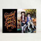 "Smiling Faces" - Halloween Cards in Midnight by Amy Payne - Front