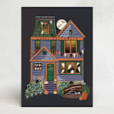 "Halloween House" - Halloween Cards in Persimmon by Becky Nimoy - Front