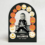 "Pumpkin Arch" - Halloween Cards in Storm by Baumbirdy - Front